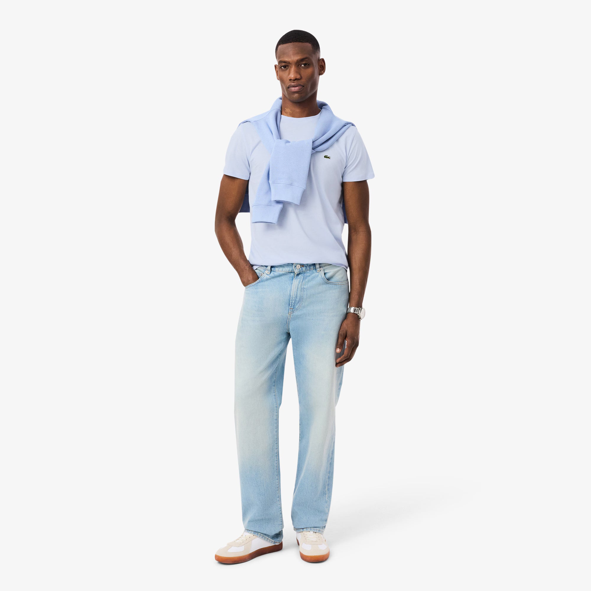 T-shirt in cotone Pima TH6709 J2G LACOSTE 