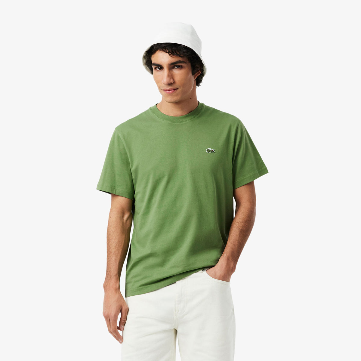 T-shirt in cotone TH7318 02M LACOSTE 