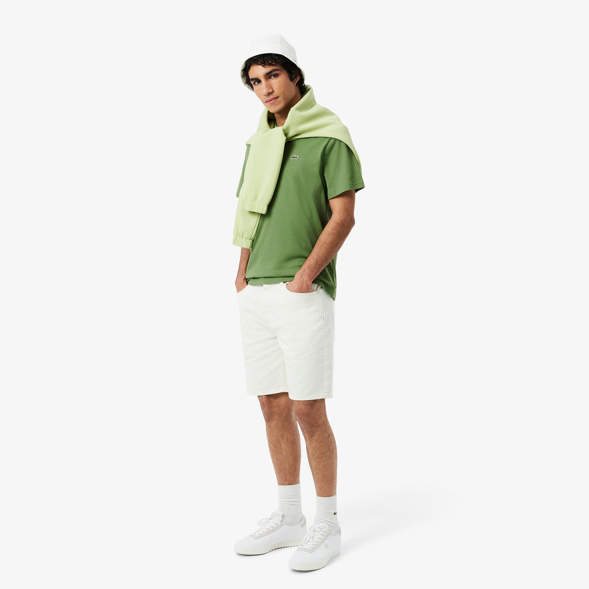T-shirt in cotone TH7318 02M LACOSTE 