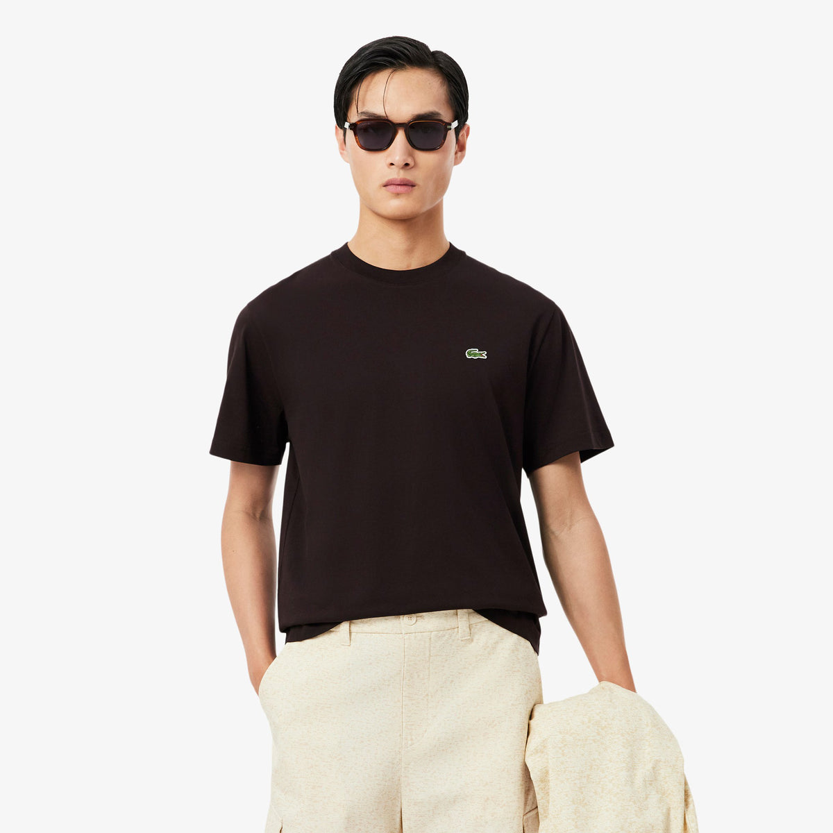 T-shirt in cotone TH7318 3LA LACOSTE 