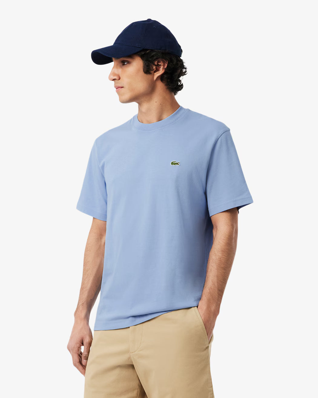 T-shirt in cotone TH7318 AEY LACOSTE 