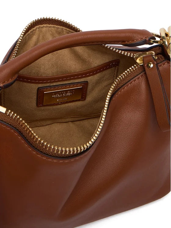 Borsa Blaike mini in cuoio nappa 431P10531 001 LAUREN ACCESSORIES 