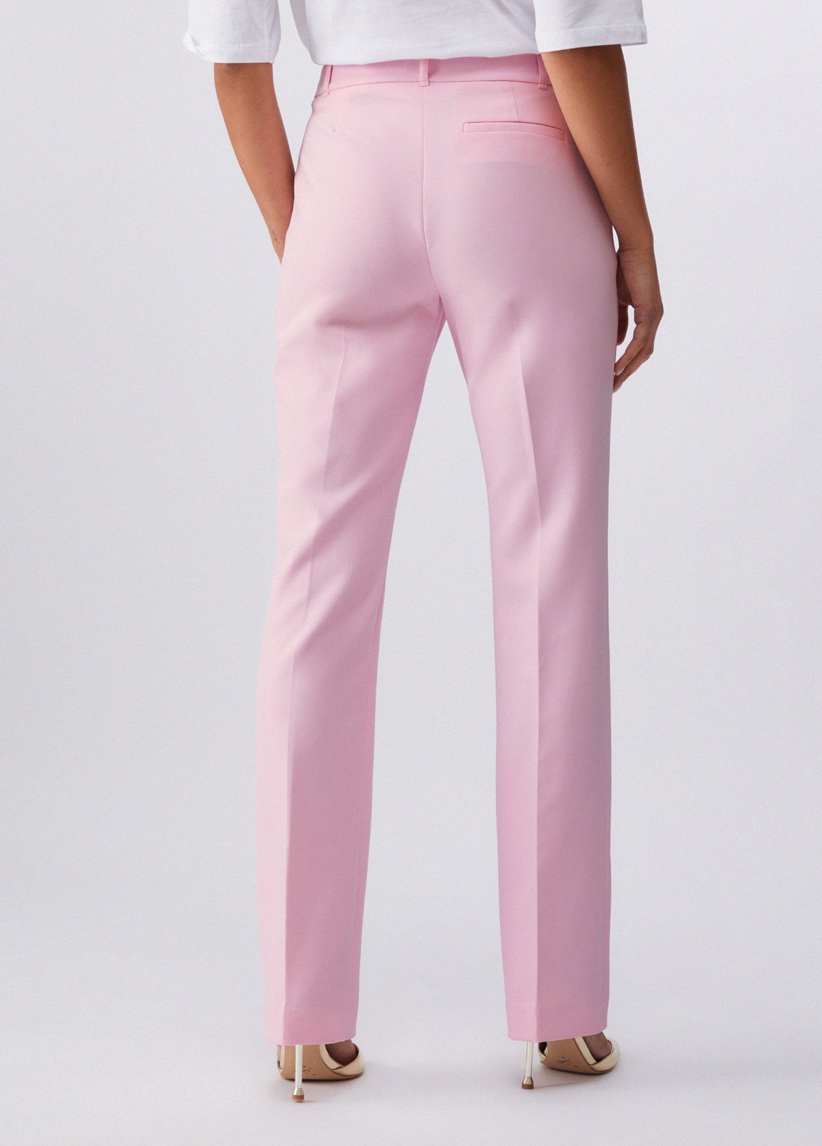 Pantaloni in tessuto tecnico stretch CA6005T2200 P9634 LIU JO BLACK 