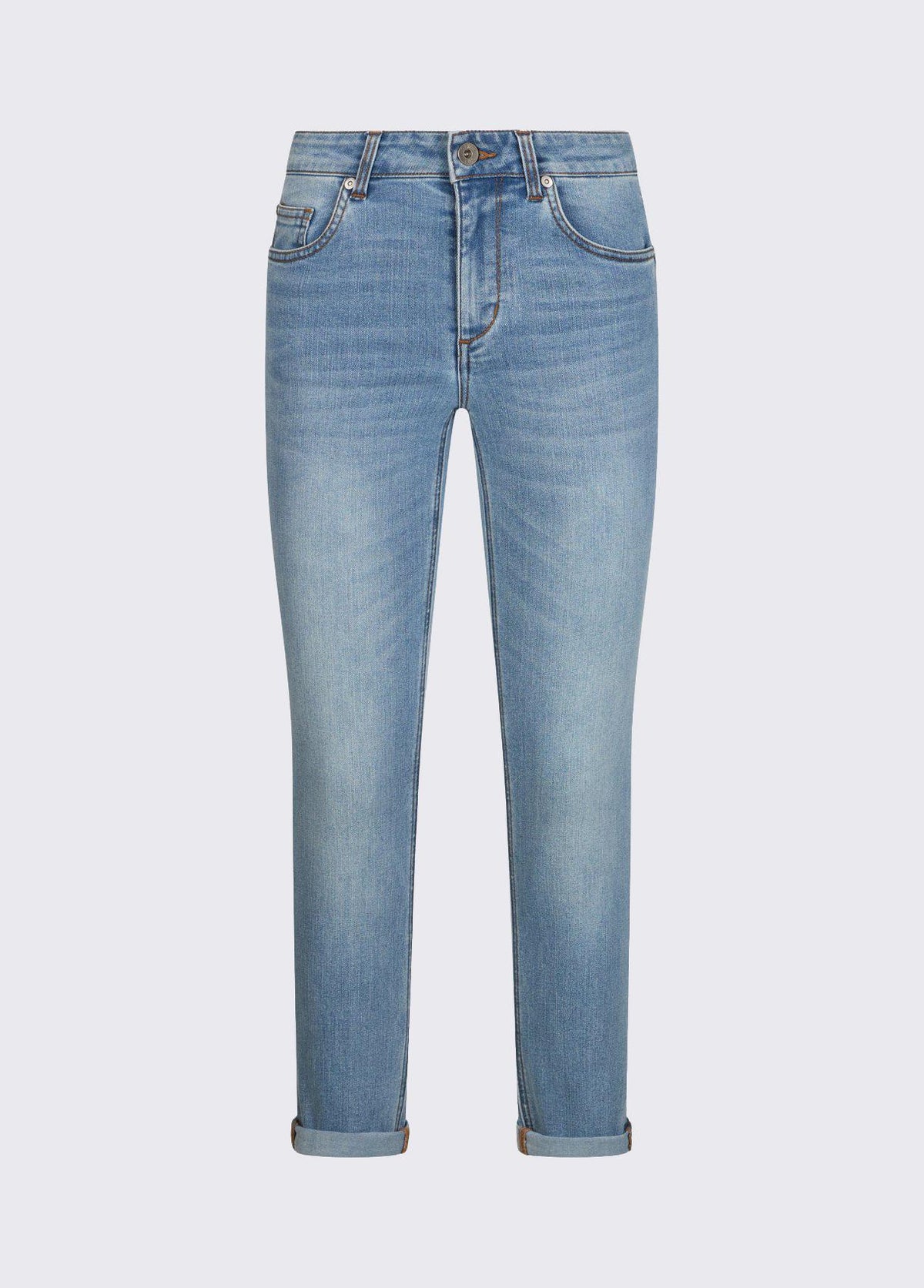 Jeans skinny con risvolto UA6006D0318 79032 LIU JO BLUE DENIM 