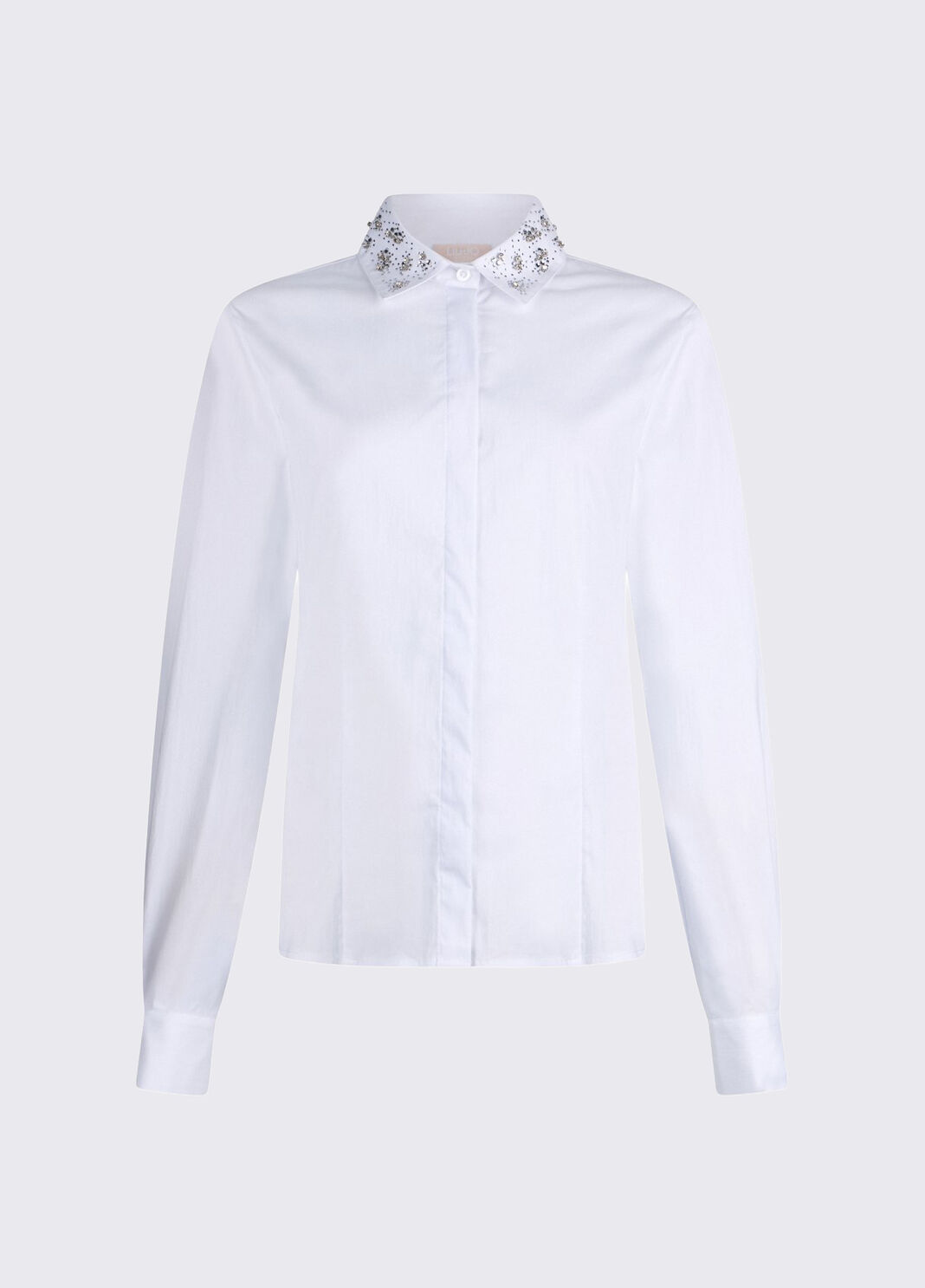 Camicia con ricami gioiello WA6111T039A 11111 LIU JO WHITE1 
