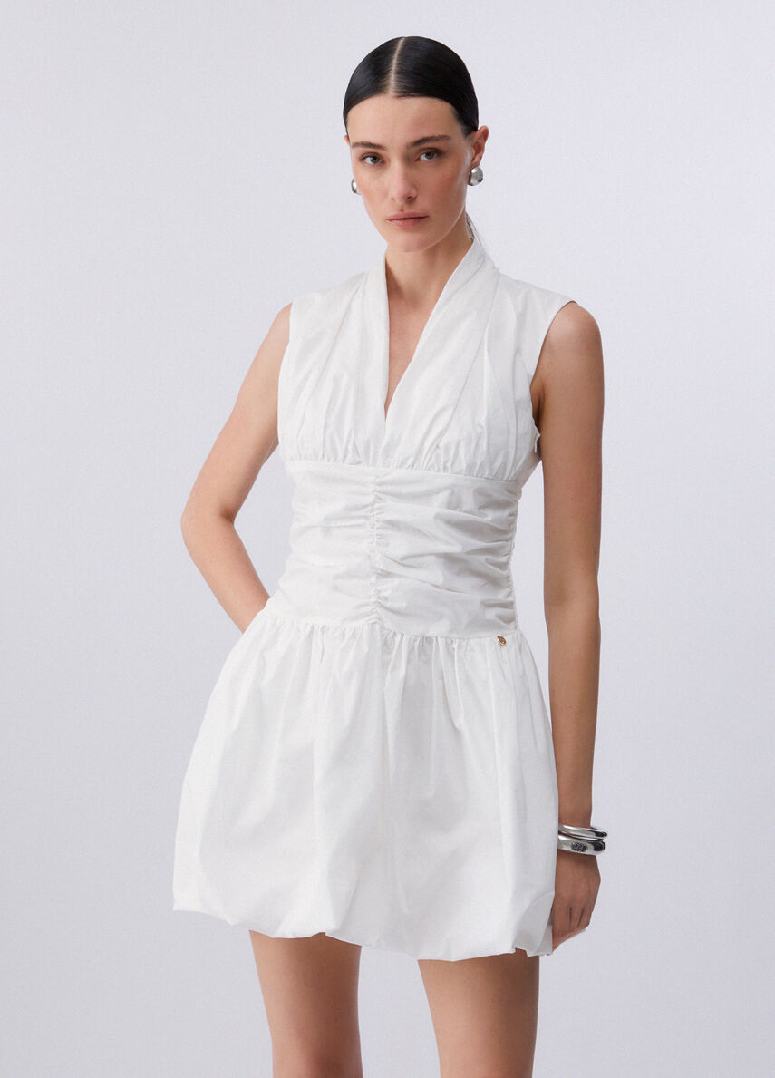 Abito corto con cut-out WA6241T4853 10701 LIU JO WHITE1 