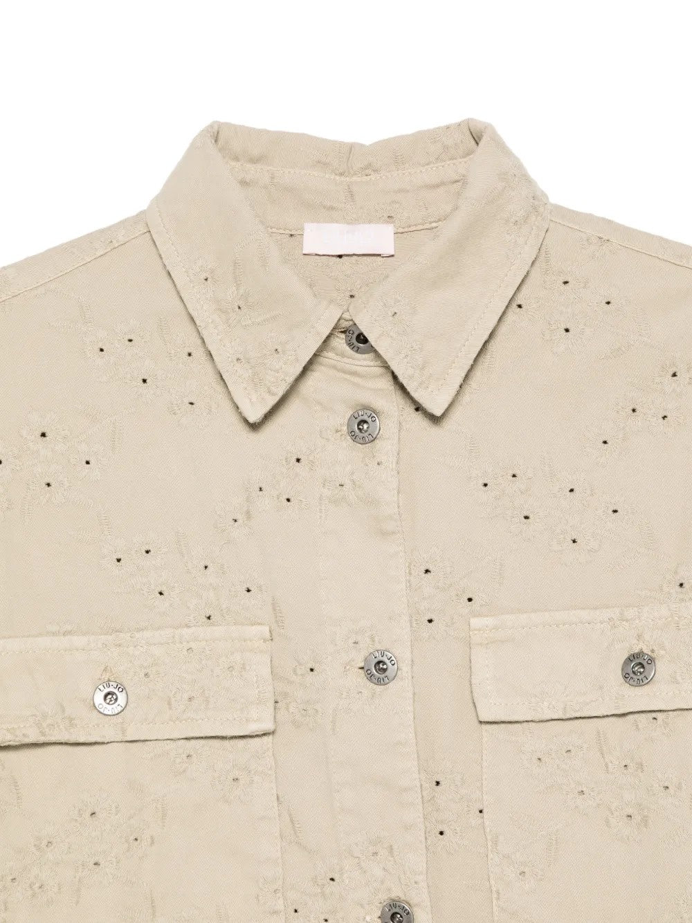Giacca con ricamo sangallo WA6279T447A 61107 LIU JO WHITE1 