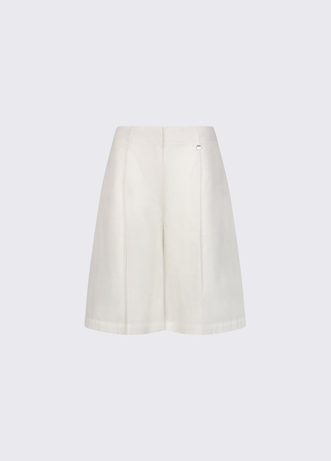 Bermuda in popeline WA6370T4853 10701 LIU JO WHITE1 