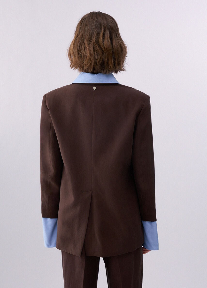 Blazer con sciarpa gioiello WA6436T4818 91109 LIU JO WHITE1 