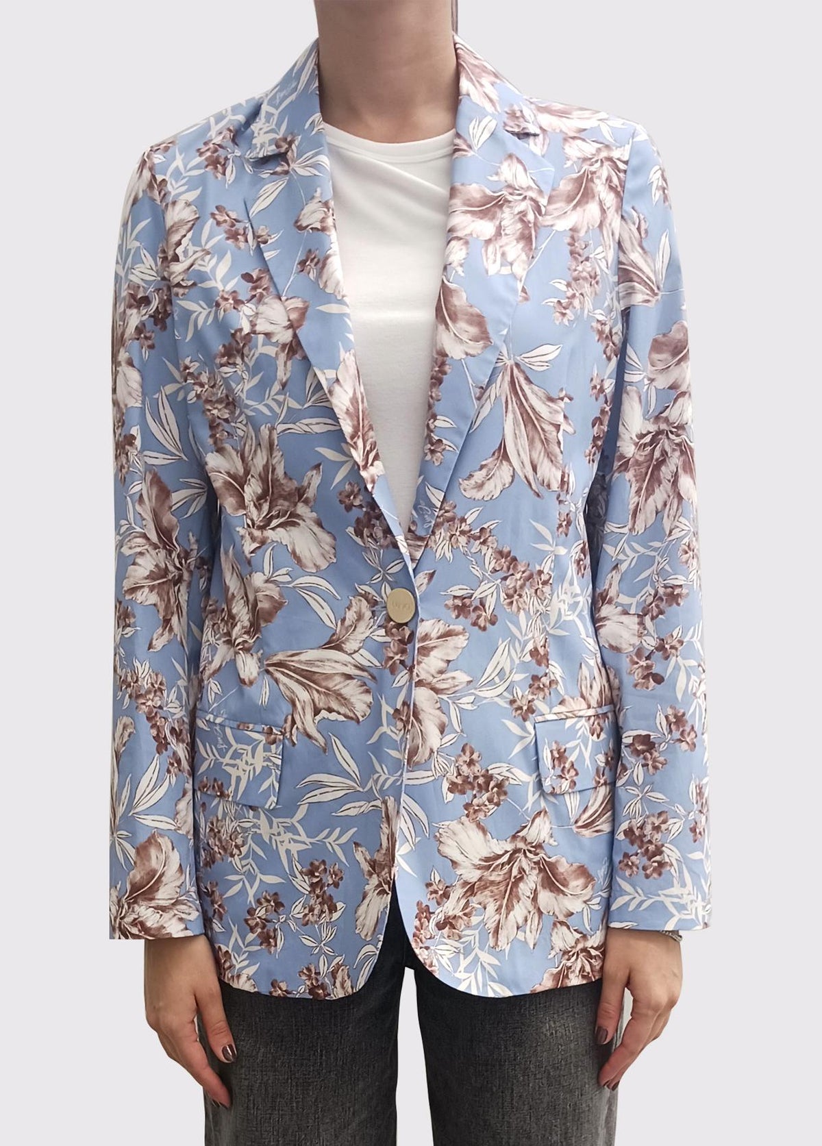 Giacca a fiori WA6479T4853 P9502 LIU JO WHITE1 