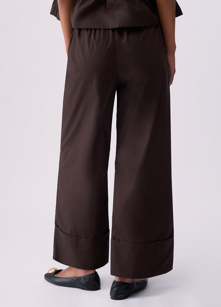 Pantaloni flare in popeline WA6498T4853 91109 LIU JO WHITE1 