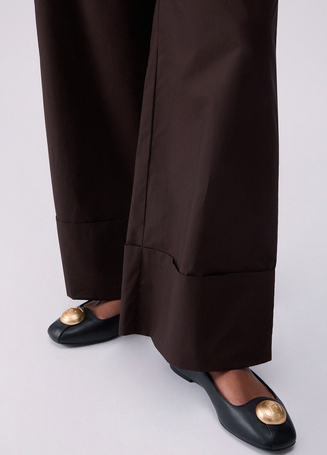 Pantaloni flare in popeline WA6498T4853 91109 LIU JO WHITE1 