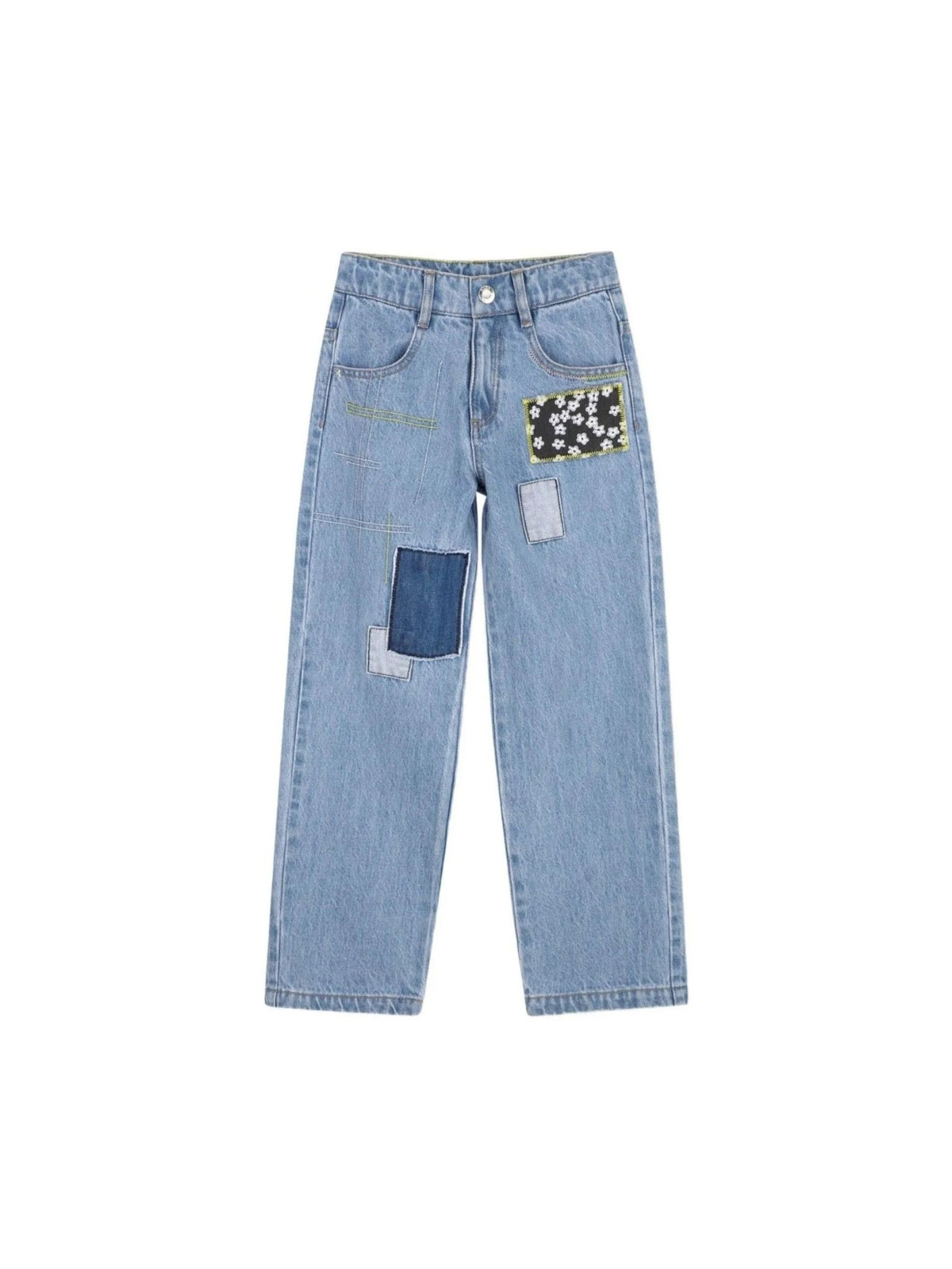 Jeans con patch floreali W60728 Z10A MARC JACOBS 