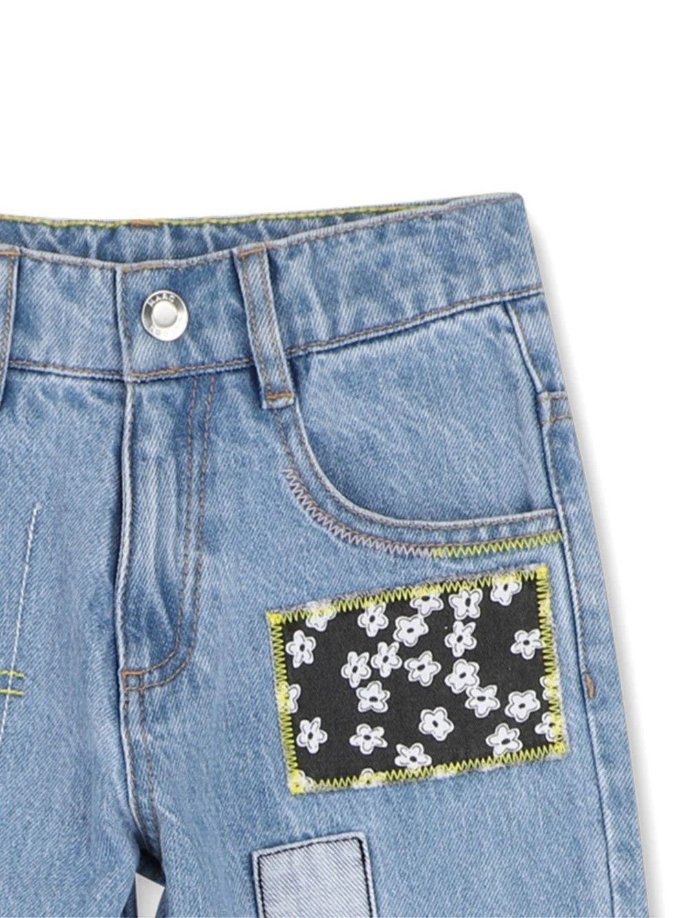 Jeans con patch floreali W60728 Z10 MARC JACOBS 