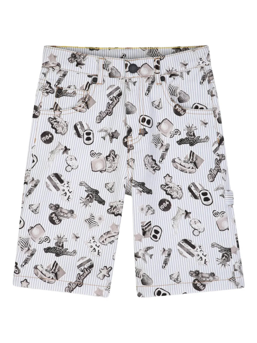 Shorts a righe con stampa grafica W60785 80BB MARC JACOBS 