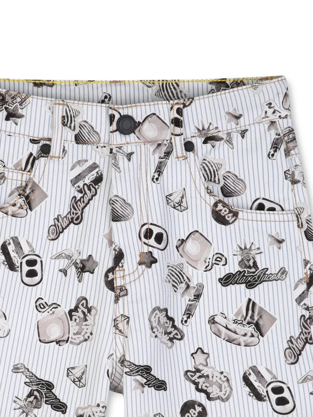Shorts a righe con stampa grafica W60785 80BB MARC JACOBS 