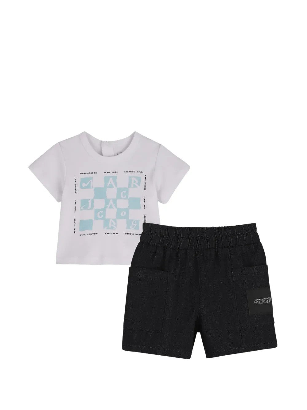 T-shirt con pantaloncini e stampa grafica W60817 N48 MARC JACOBS 