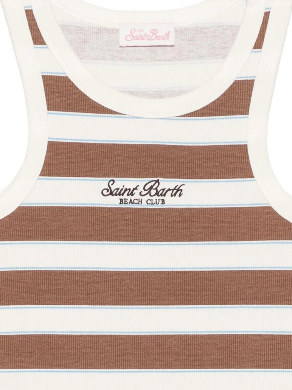 Canotta da donna con motivo a righe AAD001 02675L MC2 SAINT BARTH 