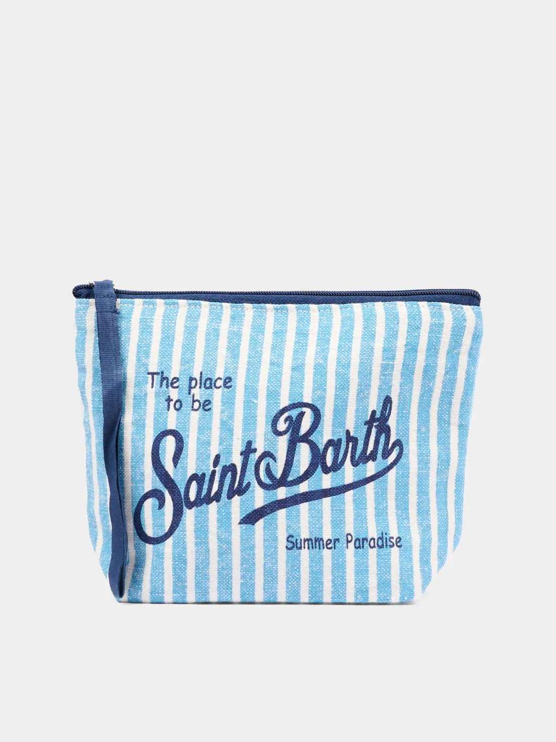 Pochette azzurra Aline Linen ALI0004 00398L MC2 SAINT BARTH 