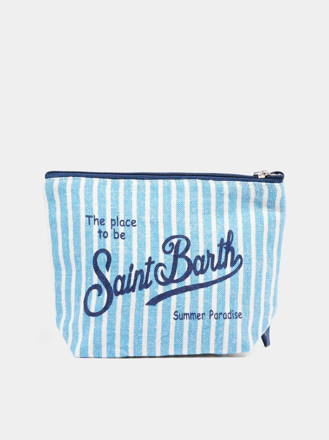 Pochette azzurra Aline Linen ALI0004 00398L MC2 SAINT BARTH 