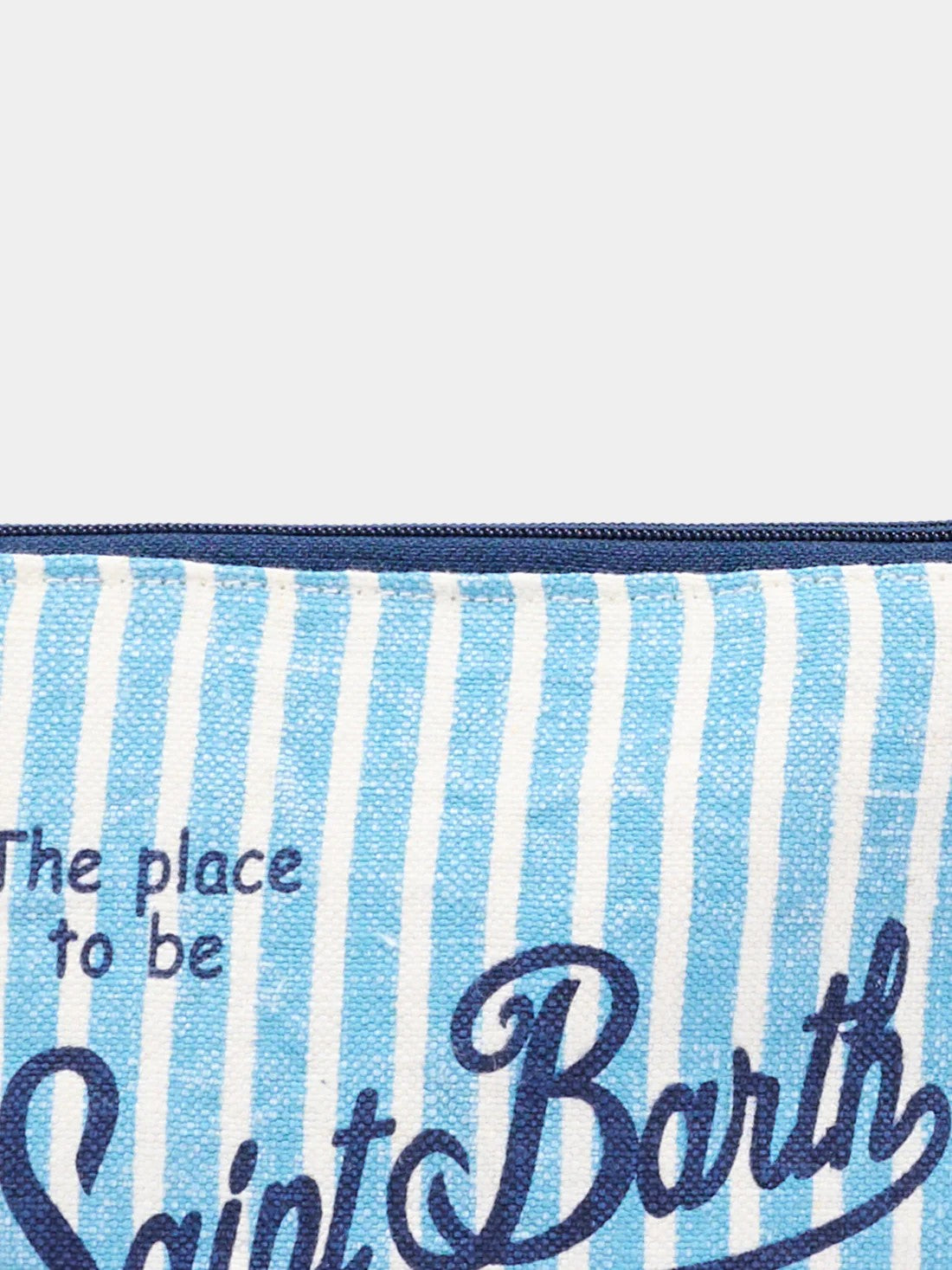 Pochette azzurra Aline Linen ALI0004 00398L MC2 SAINT BARTH 
