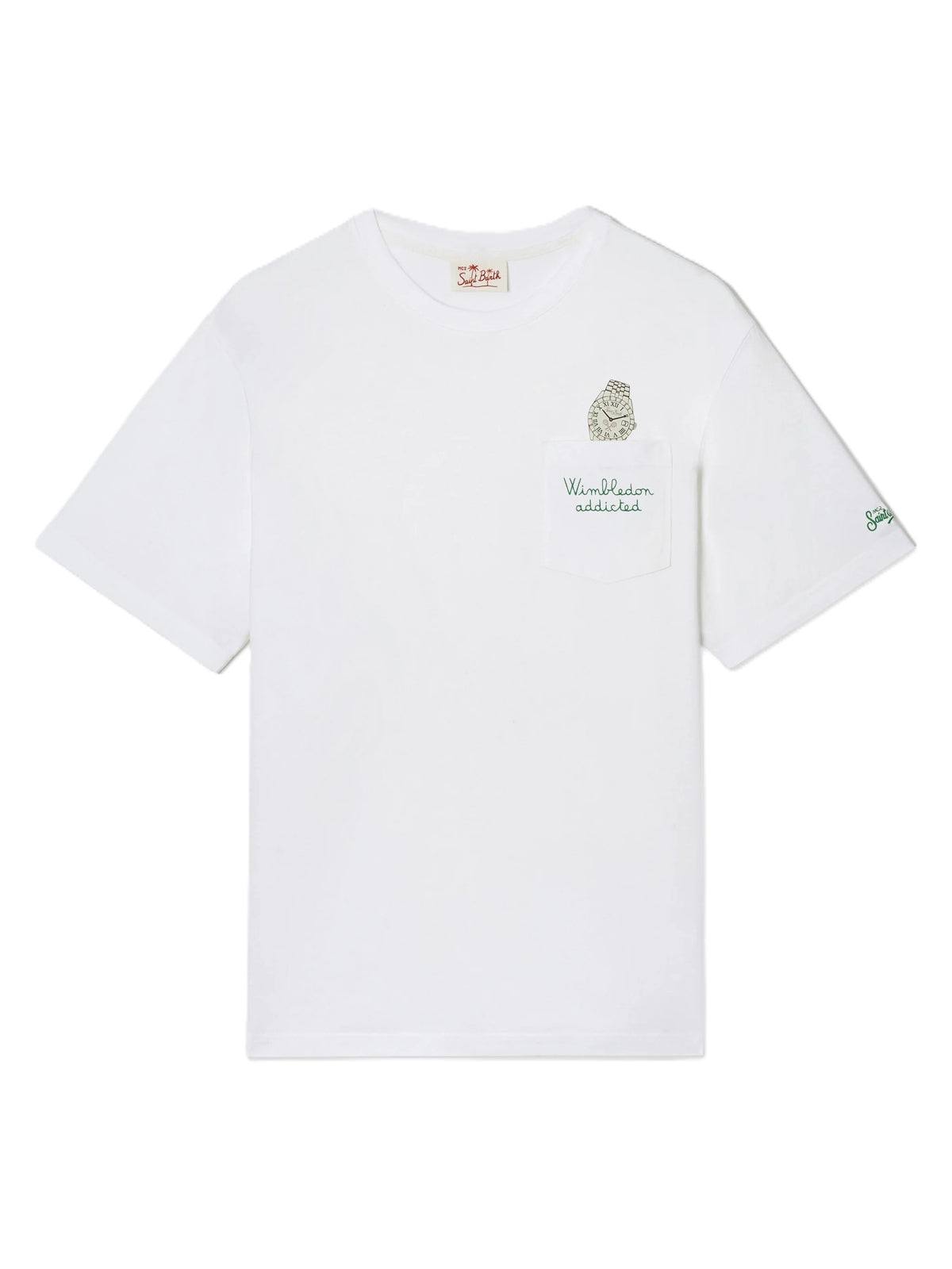 T-Shirt Austin in cotone con tasca frontale AUS0001 04353L MC2 SAINT BARTH 
