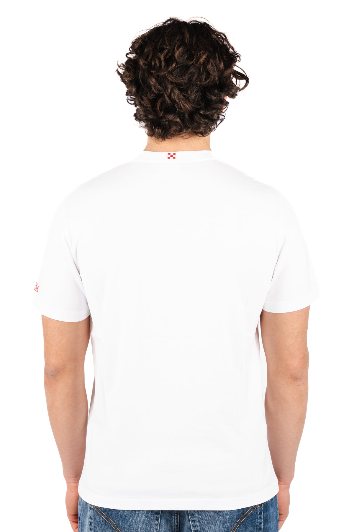 T-shirt Austin con taschino e ricamo Please do not AUS0001 04392L MC2 SAINT BARTH 