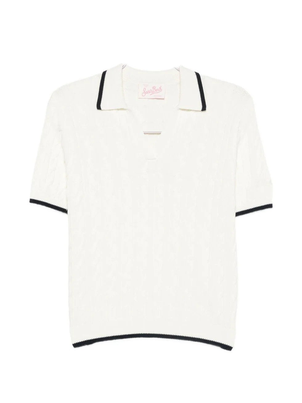 Polo con bordi a contrasto AYS0001 00100L MC2 SAINT BARTH 