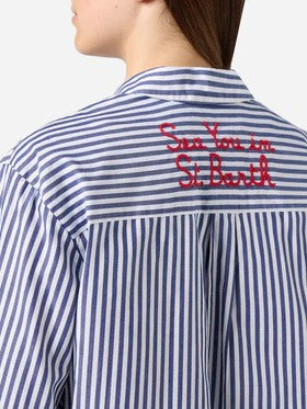 Camicia Brigitte con ricamo BRIG001 00801L MC2 SAINT BARTH 