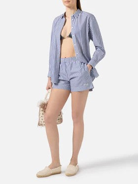 Camicia Brigitte con ricamo BRIG001 00801L MC2 SAINT BARTH 