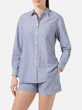Camicia Brigitte con ricamo BRIG001 00801L MC2 SAINT BARTH 
