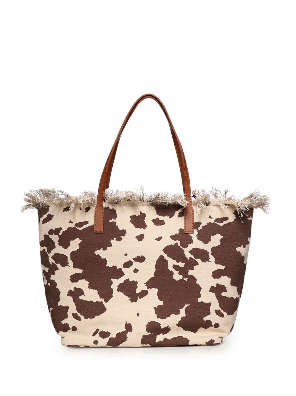 Borsa City regular in canvas con stampa muccata CBF0001 01750L MC2 SAINT BARTH 