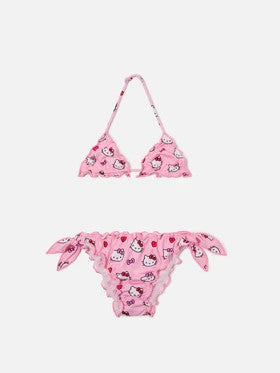 Bikini Cris rosa con stampa Hello Kitty all-over CRIS001 02444L MC2 SAINT BARTH 