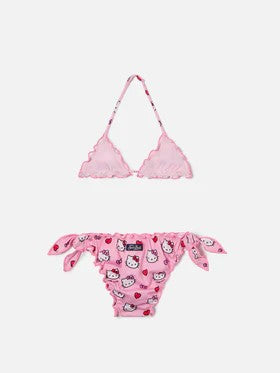 Bikini Cris rosa con stampa Hello Kitty all-over CRIS001 02444L MC2 SAINT BARTH 