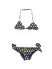 Two-piece bikini with duckling print