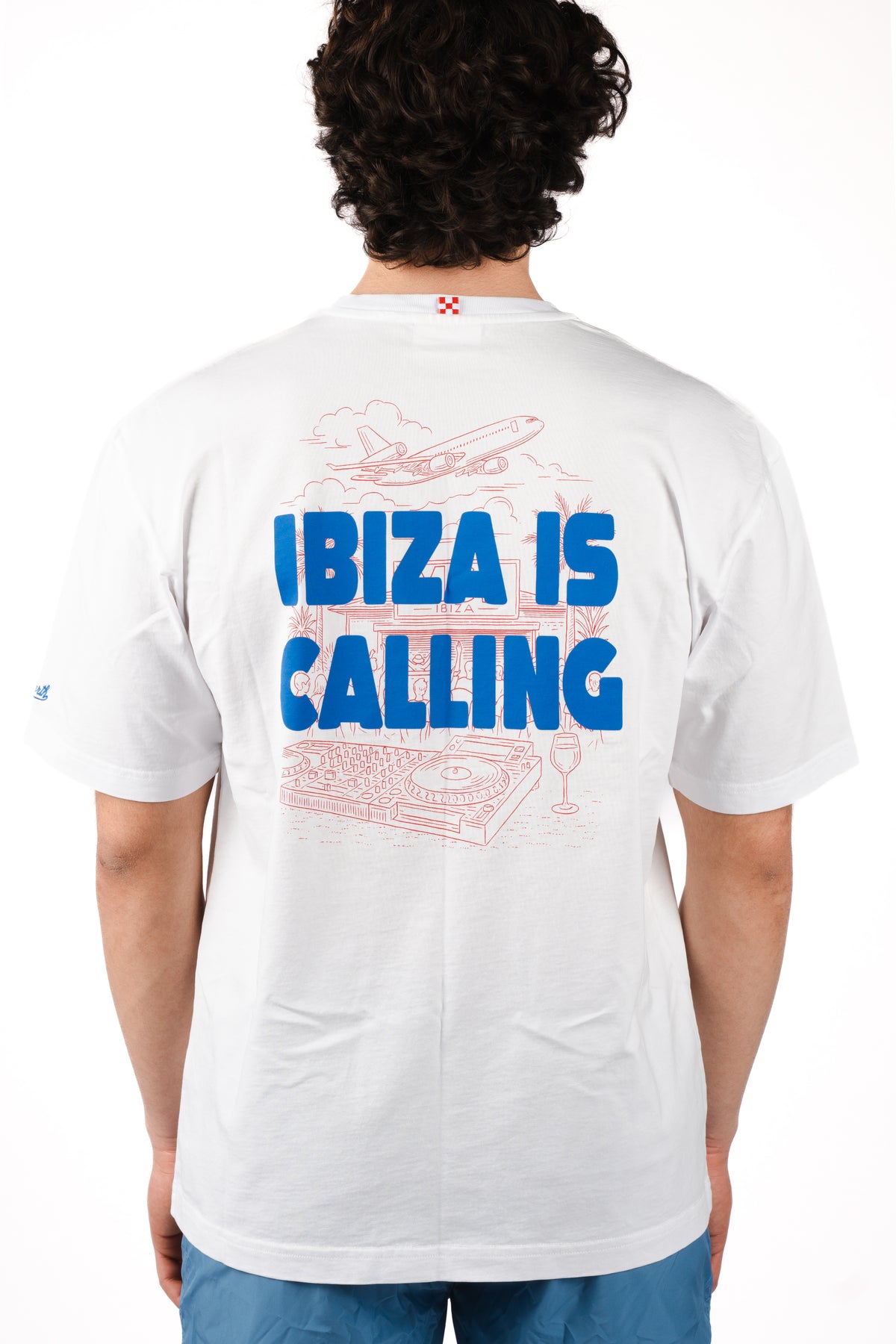 T-shirt Delmar con stampa Ibiza Is Calling e maxi grafica sul retro DLR0001 01526L MC2 SAINT BARTH 