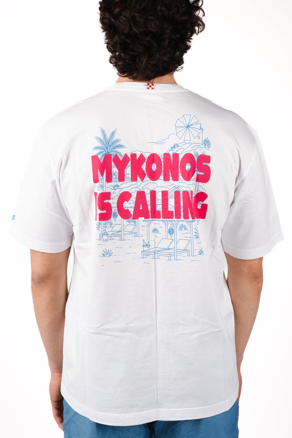 T-shirt Delmar con stampa "Mykonos" DLR0001 02219L MC2 SAINT BARTH 
