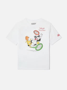 T-shirt Denver Jr con ricamo Tennis Team DNV0001 03605L MC2 SAINT BARTH 