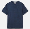 Ecstasea pure blue linen T-shirt with embroidered logo