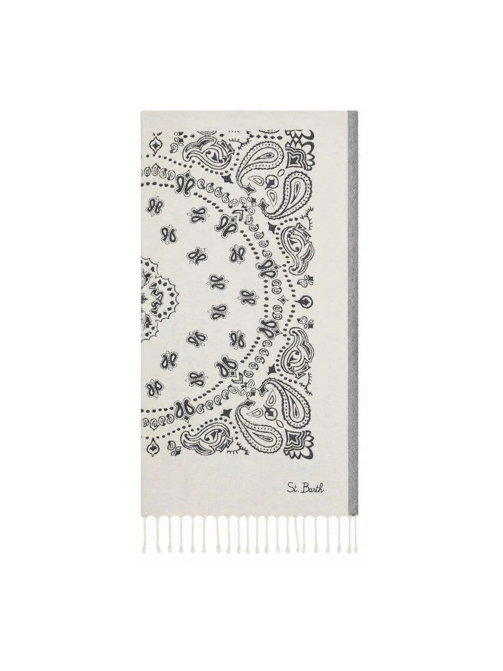 Telo mare Foutas in cotone jacquard con fantasia bandana FOUT009 02709L MC2 SAINT BARTH 