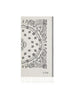 Jacquard cotton foutas beach towel with bandana pattern