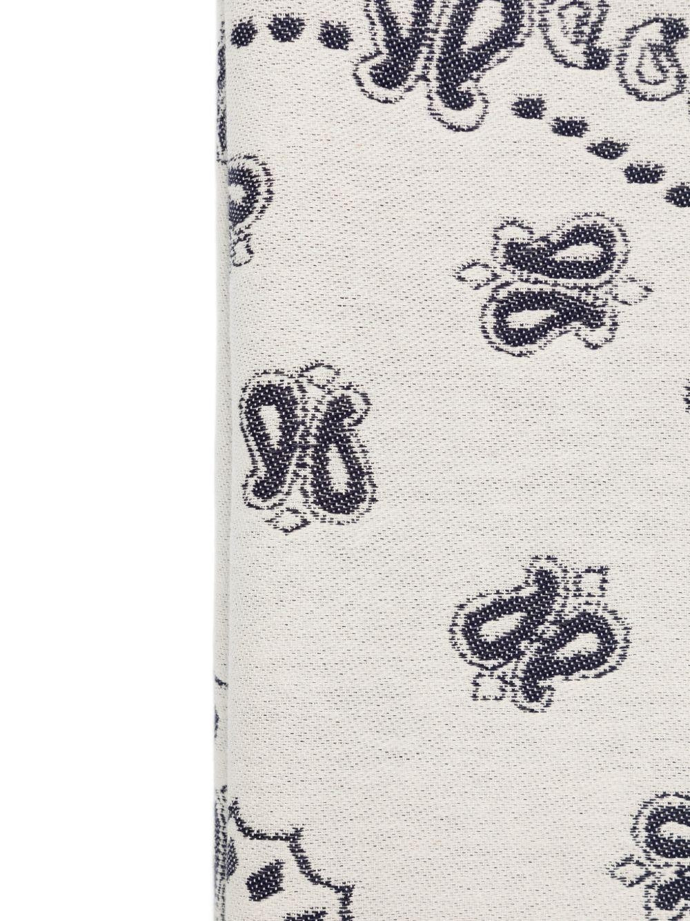 Telo mare Foutas in cotone jacquard con fantasia bandana FOUT009 02709L MC2 SAINT BARTH 