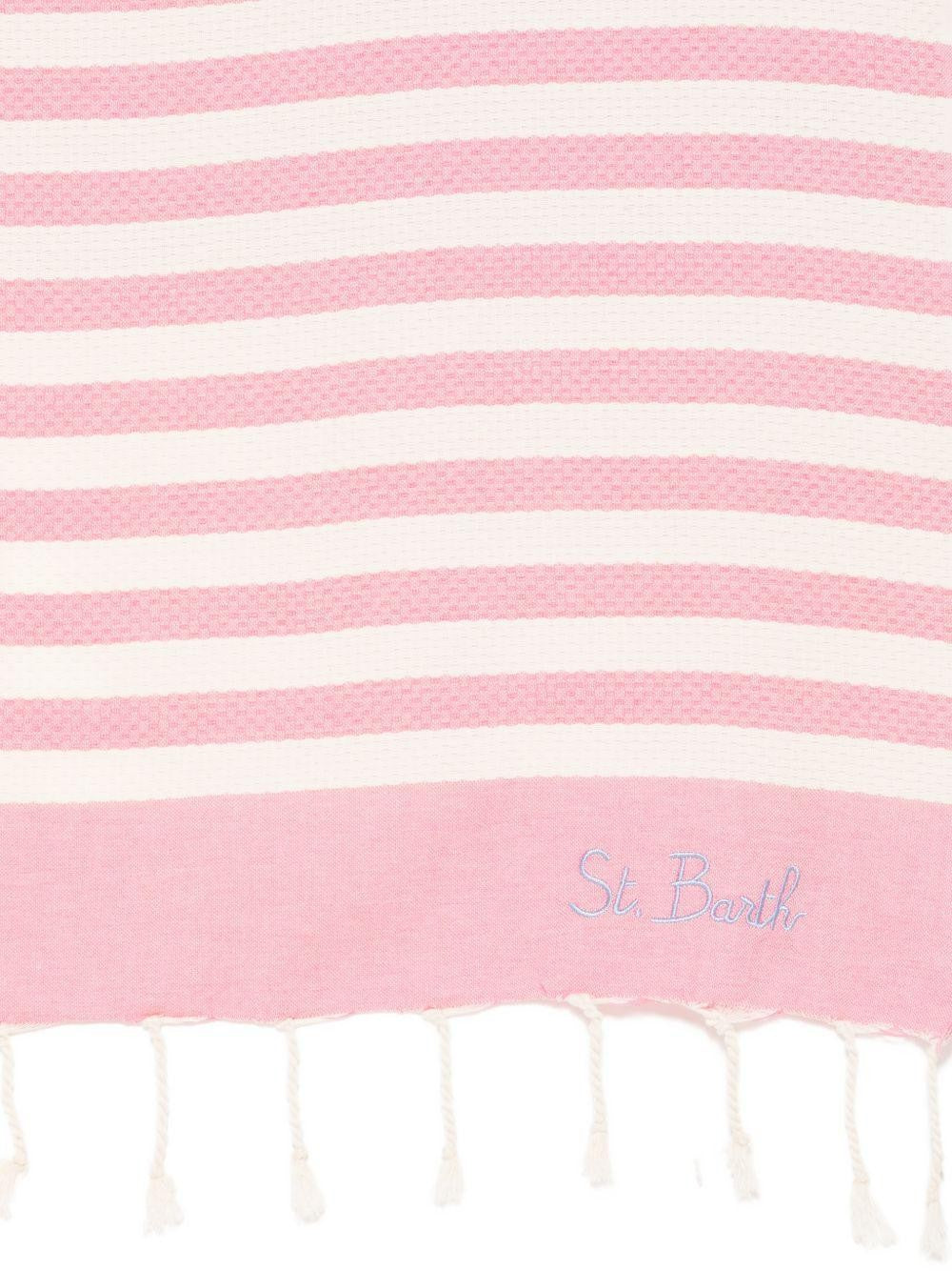 Telo mare Foutas  a righe rosa e beige FOUT012W 00640L MC2 SAINT BARTH 
