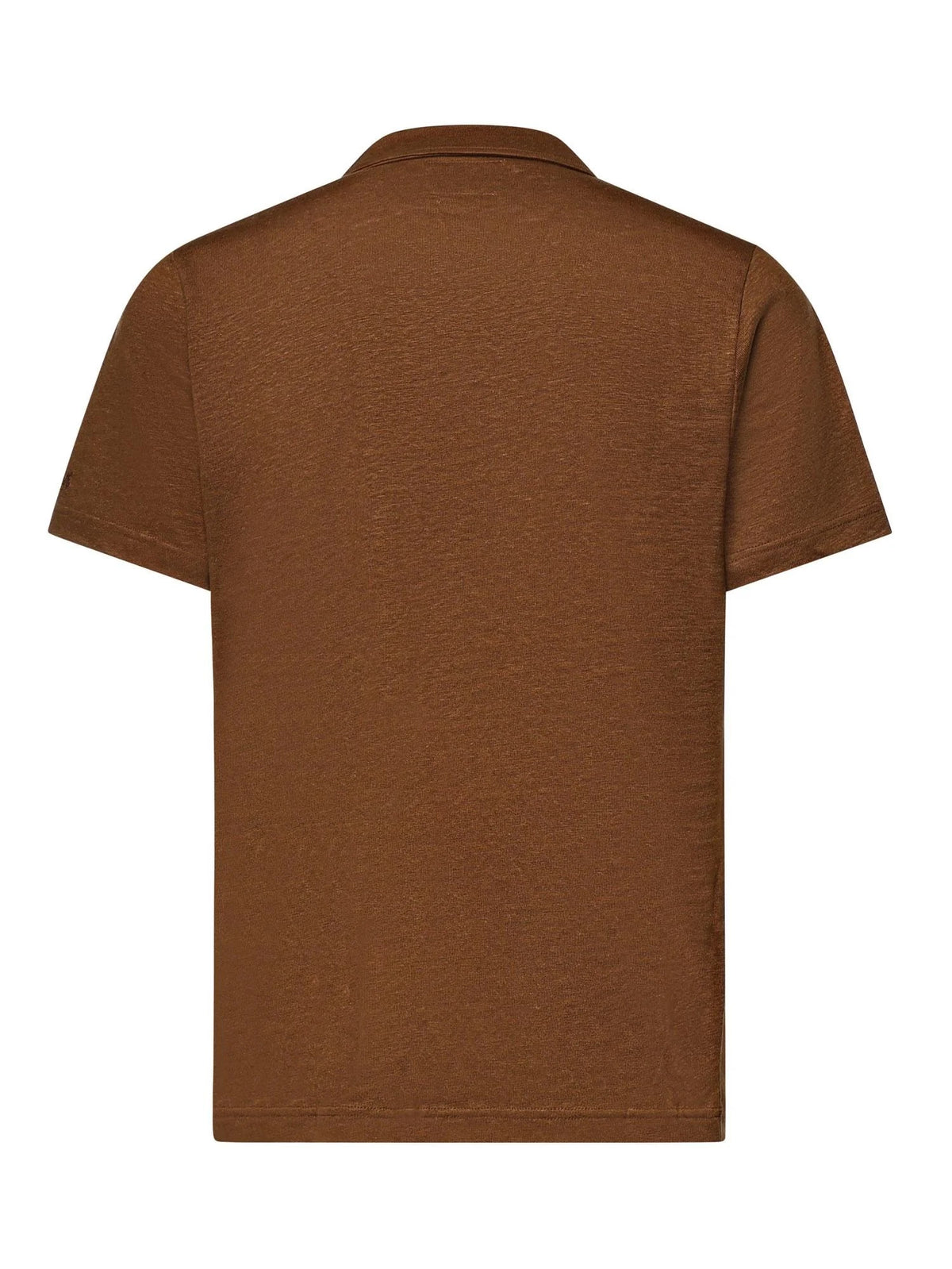 Polo Fraser in puro lino Marrone FRS0001 00141L MC2 SAINT BARTH 