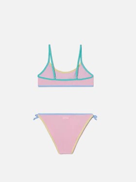 Bikini Jaiden String rosa con patch multicolor effetto spugna JAI0002 03207L MC2 SAINT BARTH 