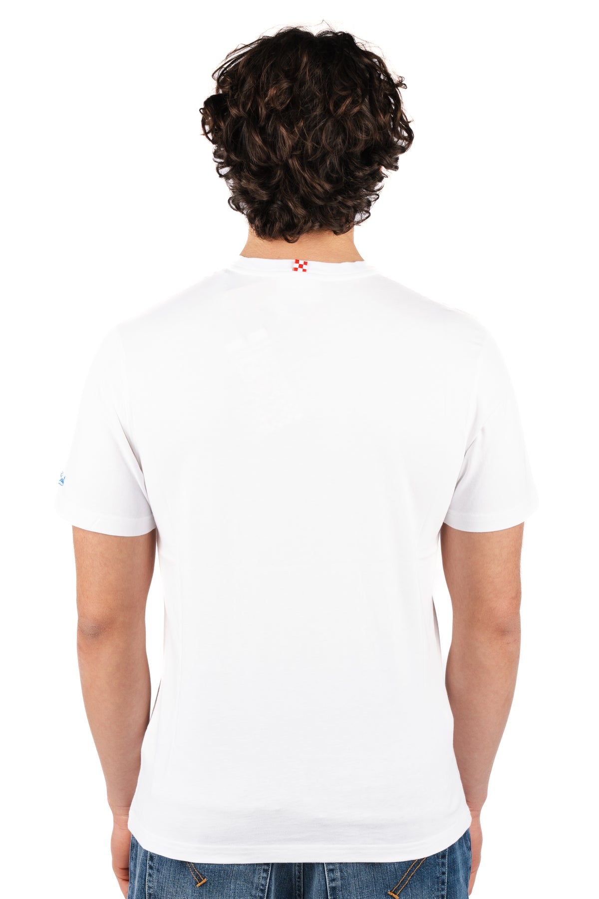 T-shirt Portofino ricamo Ombrelloni e rigatoni POT0001 00754L MC2 SAINT BARTH 