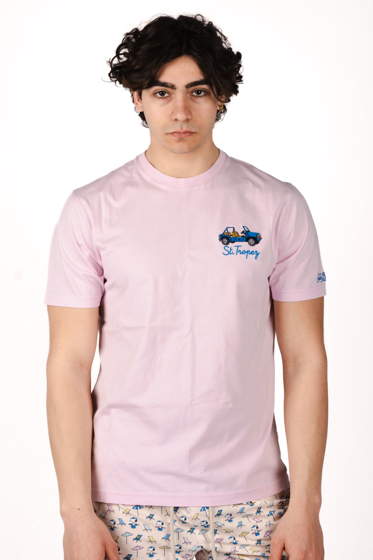 T-shirt Portofino con ricamo St. Tropez POT0001 01045L MC2 SAINT BARTH 