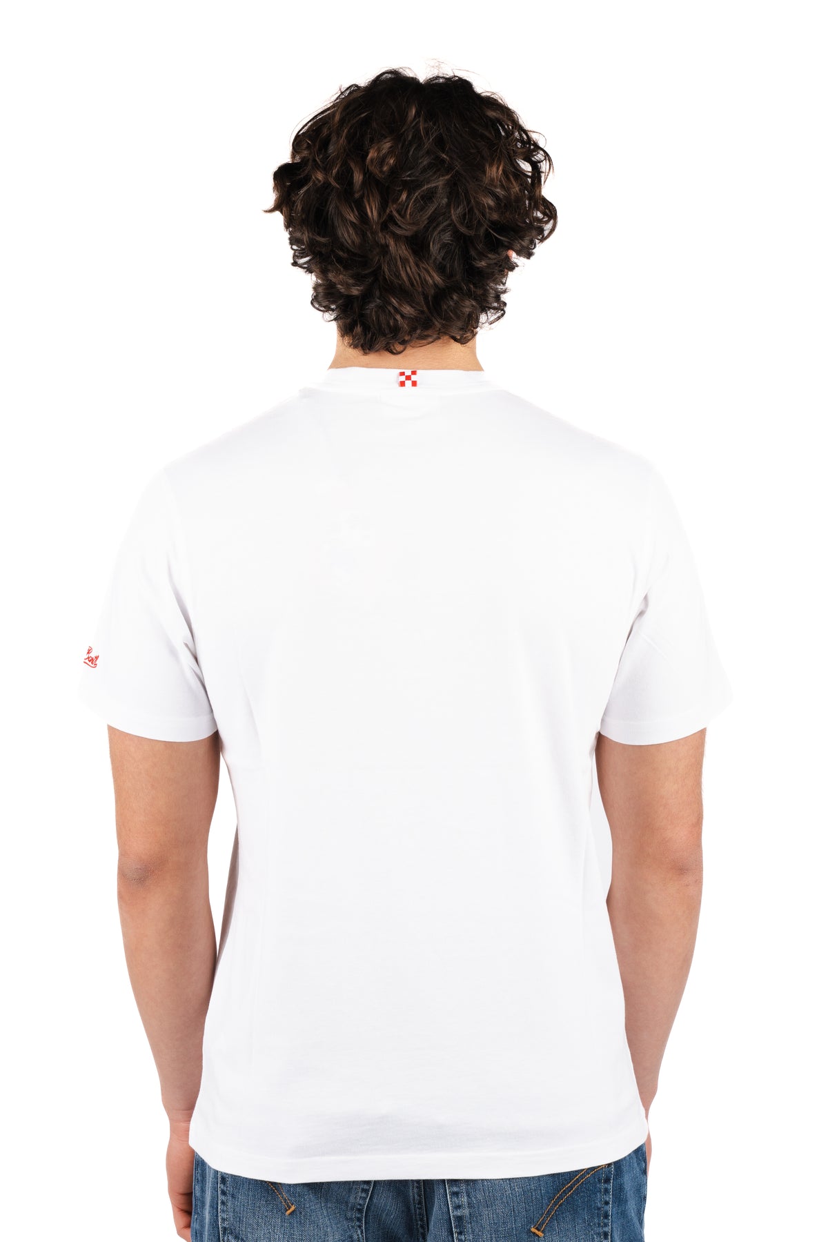 T-shirt Portofino ricamo Coffee Habitué POT0001 01623L MC2 SAINT BARTH 