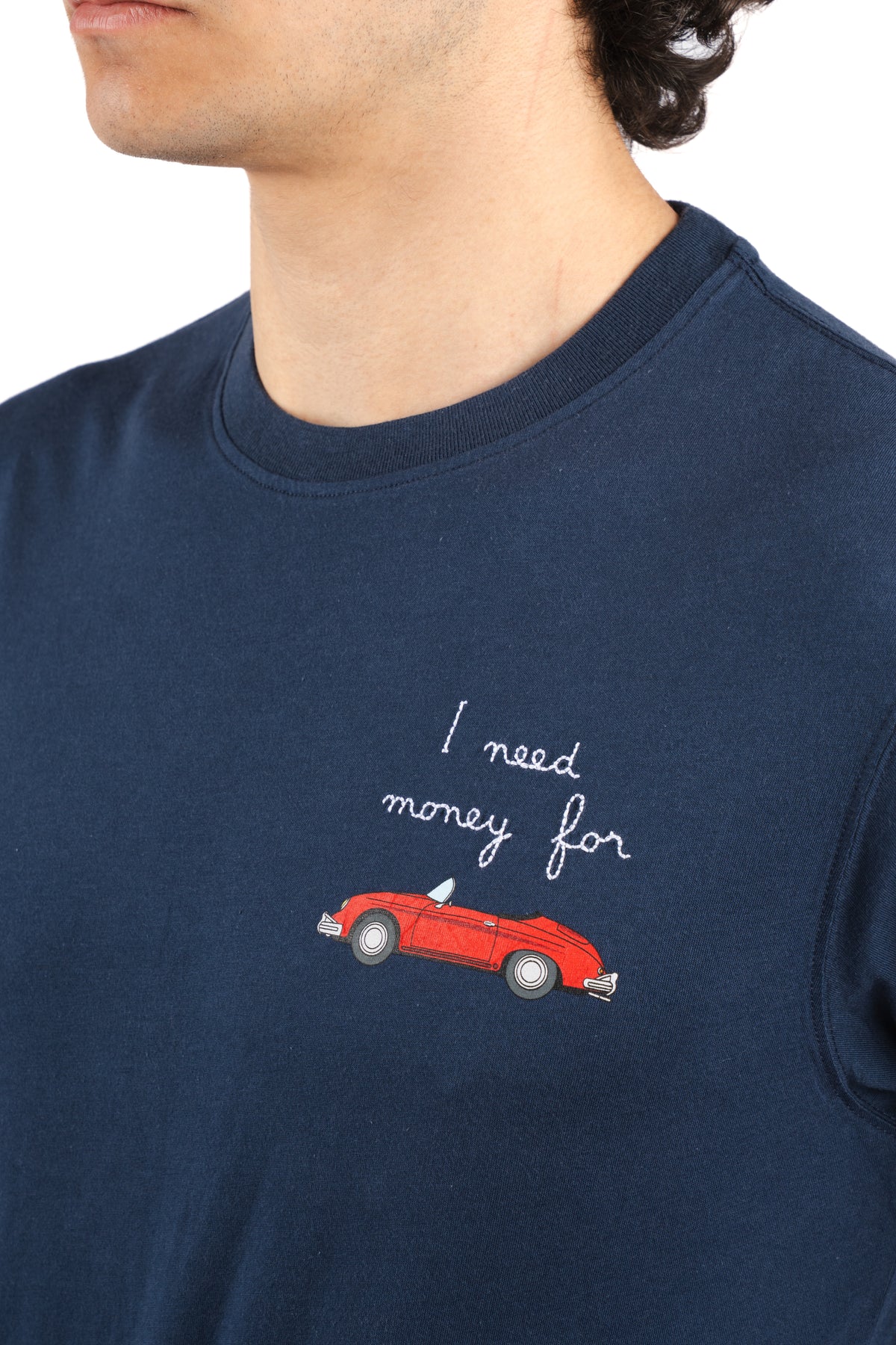 T-shirt Portofino ricamo I need money for POT0001 02490L MC2 SAINT BARTH 