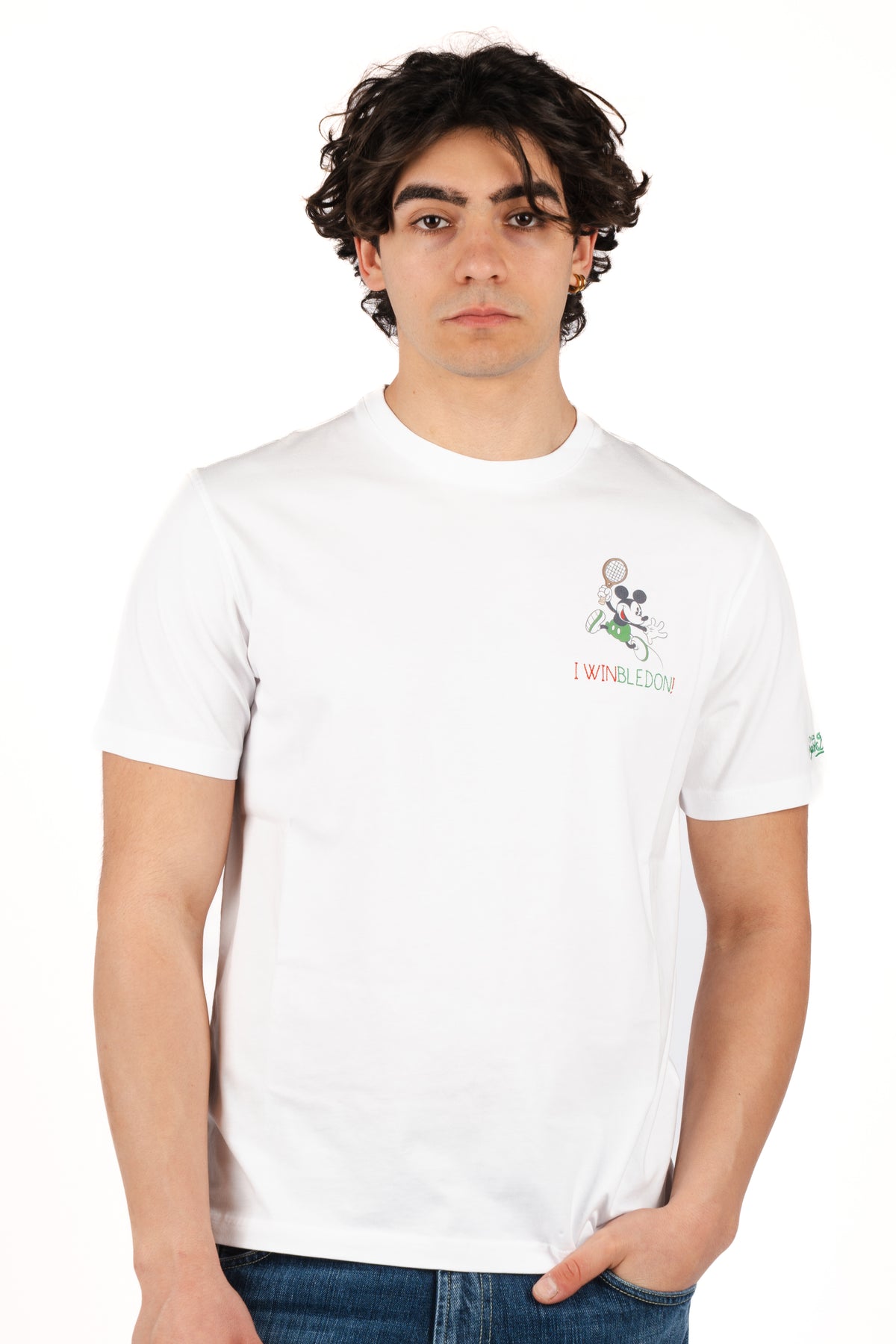 T-shirt Portofino ricamo I Winbledon POT0001 02728L MC2 SAINT BARTH 